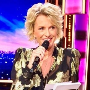 Sophie Davant sur le plateau du Téléthon