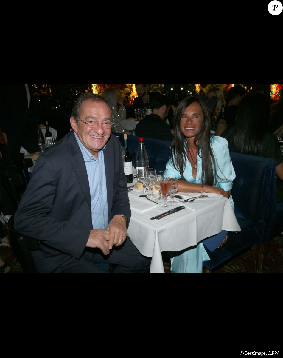 Exclusif - Jean-Pierre Pernaut et sa femme Nathalie Marquay - Soirée au Don Camilo pour le lancement du clip "Radio Aktébo" de l'association Aktebo au profit des enfants malades à Paris . © JLPPA/Bestimage
