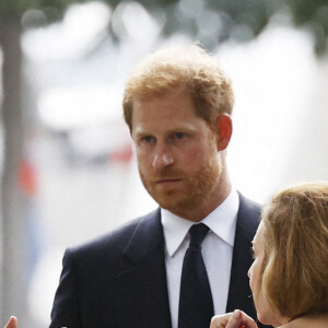 Le prince Harry et Meghan Markle au Ground Zero Memorial à New York, le 23 septembre 2021. 