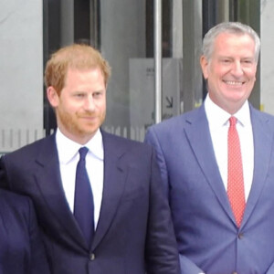 Le prince Harry, duc de Sussex, et sa femme Meghan Markle visitent le One World Trade Center à New York City, New York, etats-Unis, le 23 septembre 2021.