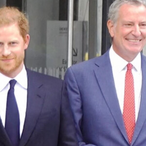 Le prince Harry, duc de Sussex, et sa femme Meghan Markle visitent le One World Trade Center à New York City, New York, etats-Unis, le 23 septembre 2021.