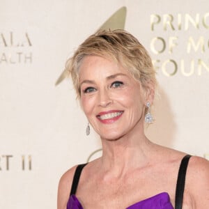 Sharon Stone lors de la soirée du 5ème gala "Monte-Carlo for Planetary Health" au palais de Monaco. Le 23 septembre 2021