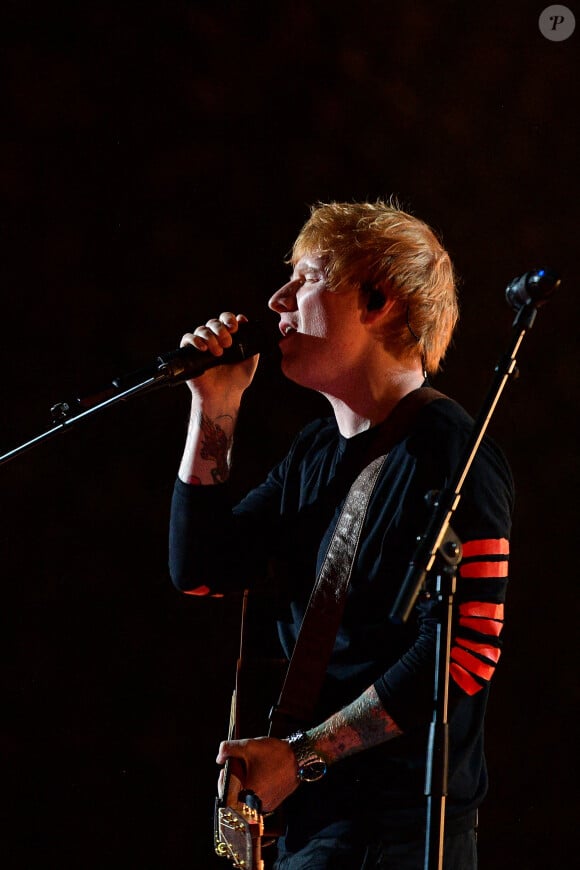 Ed Sheeran - Concert "Global Citizen Live" au Champ de Mars à Paris le 25 Septembre 2021 © Pierre Perusseau / Bestimage