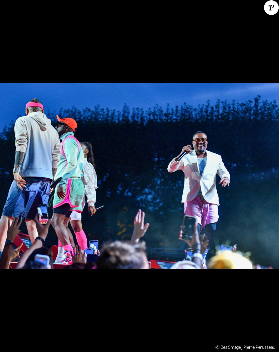 Apl.de.ap, Will.I.am, Jessica Reynoso aka J. Rey Soul et Taboo de Black Eyes Peas - Concert "Global Citizen Live" au Champ de Mars à Paris le 25 Septembre 2021 © Pierre Perusseau / Bestimage