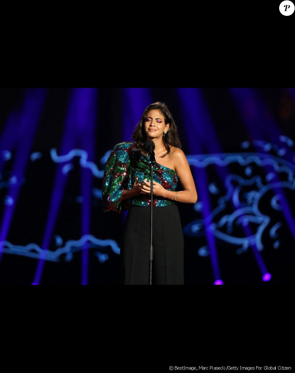 Fatma Said - Concert "Global Citizen Live" au Champ de Mars à Paris le 25 Septembre 2021.