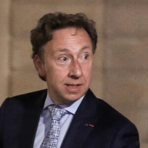 Stéphane Bern - Le président de la République et la première dame recoivent le Premier ministre de la République Hellénique et son épouse pour un diner de travail, au palais de l'Elysée, Paris, le 27 septembre 2021. © Stéphane Lemouton / Bestimage 