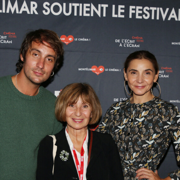 Exclusif - Le réalisateur Maxime Roy, Ariane Ascaride et Clotilde Courau pour le film 'Les Héroïques' qui sort en salles le 17 novembre, lors du Festival 'De l'écrit à l'écran' a Montélimar le 24 septembre 2021 © Denis Guignebourg / Bestimage