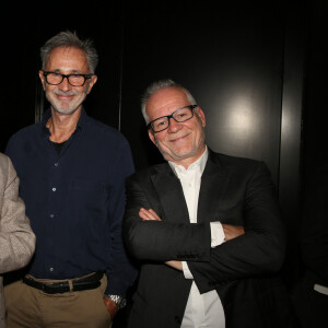 Exclusif - Patrice Leconte, Thierry Lhermitte et Thierry Frémaux - Rendez-vous lors du Festival 'De l'écrit à l'écran' à Montélimar le 25 septembre 2021. © Denis Guignebourg/Bestimage