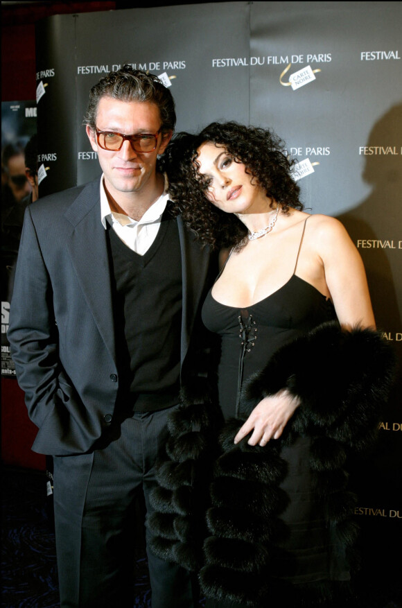 Vincent Cassel et Monica Bellucci au Festival du film de Paris en 2004. 