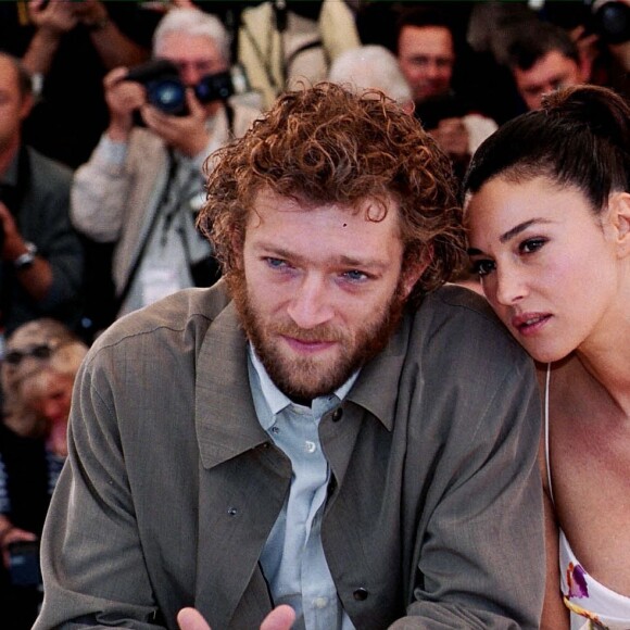 Vincent Cassel et Monica Bellucci au Festival de Cannes en 2002. 