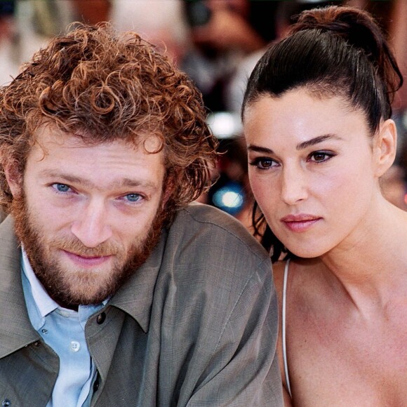 Monica Bellucci et Vincent Cassel au photocall du film Irréversible.