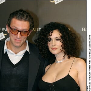 Vincent Cassel et Monica Bellucci à l'ouverture du Festival du film de Paris au cinéma L'UGC Normandie.