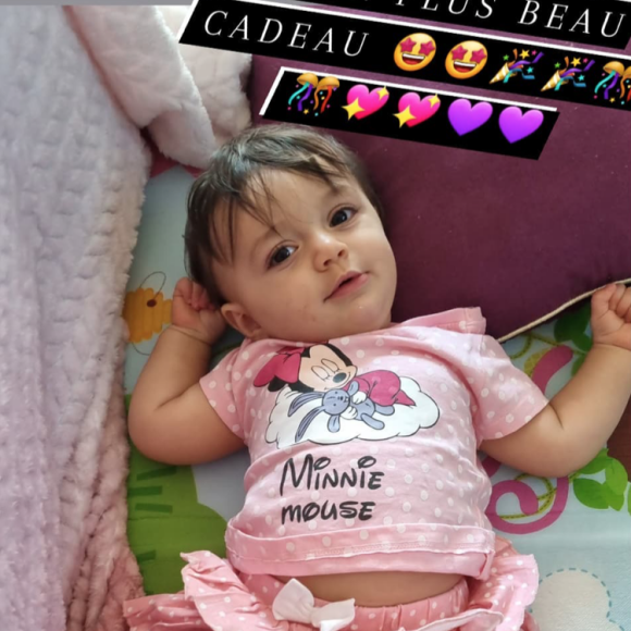 Kamilya, la fille de Marion Bartoli et Yahya Boumediene. Le 2 octobre 2021.