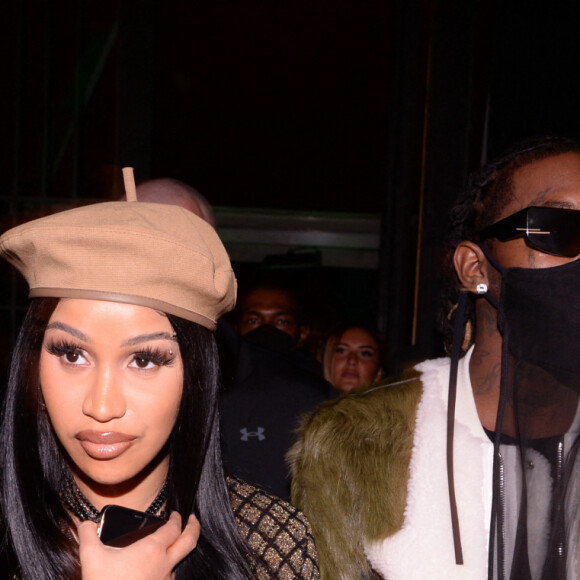 Showcase de Offset en présence de sa femme Cardi B dans la discothèque "Boum Boum" en marge de la fashion week PAP printemps/été 2022 à Paris le 30 septembre 2021. © Rachid Bellak/Bestimage 