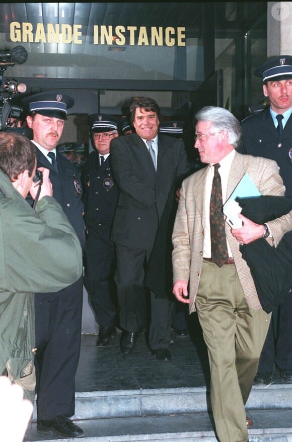Bernard Tapie lors du procès OM/Valenciennes en 1995. 