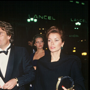 Bernard Tapie et sa femme Dominique aux Oscars de la mode en 1986. 