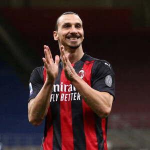 Zlatan Ibrahimovic lors du match de football entre le Milan AC et Benevento (2-0) à Milan. © Jonathan Moscrop/Sportimage/Cal Sport Media