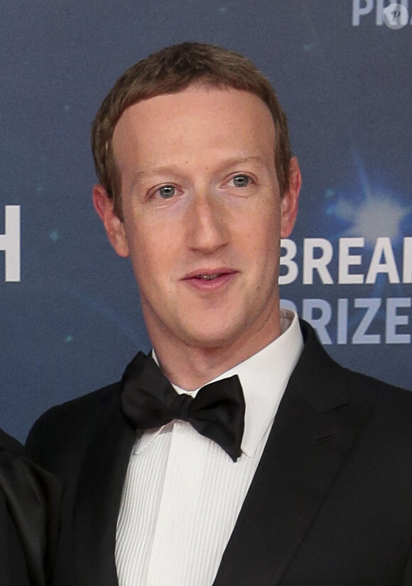 Mark Zuckerberg - People à la cérémonie "2020 Breakthrough Prize" au Ames Research Center à Mountain View, le 3 novembre 2019. 