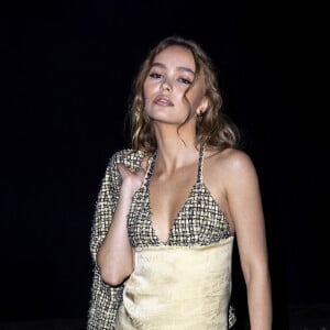 Lily-Rose Depp au front row du défilé de mode Chanel lors de la Fashion Week printemps/été à Paris, France. © Olivier Borde/Bestimage