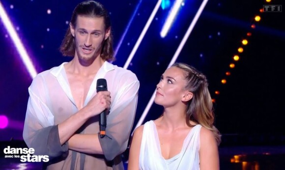 Inès Vandamme et Jean-Baptiste Maunier lors du premier prime de "Danse avec les stars 2021", le 17 septembre, sur TF1