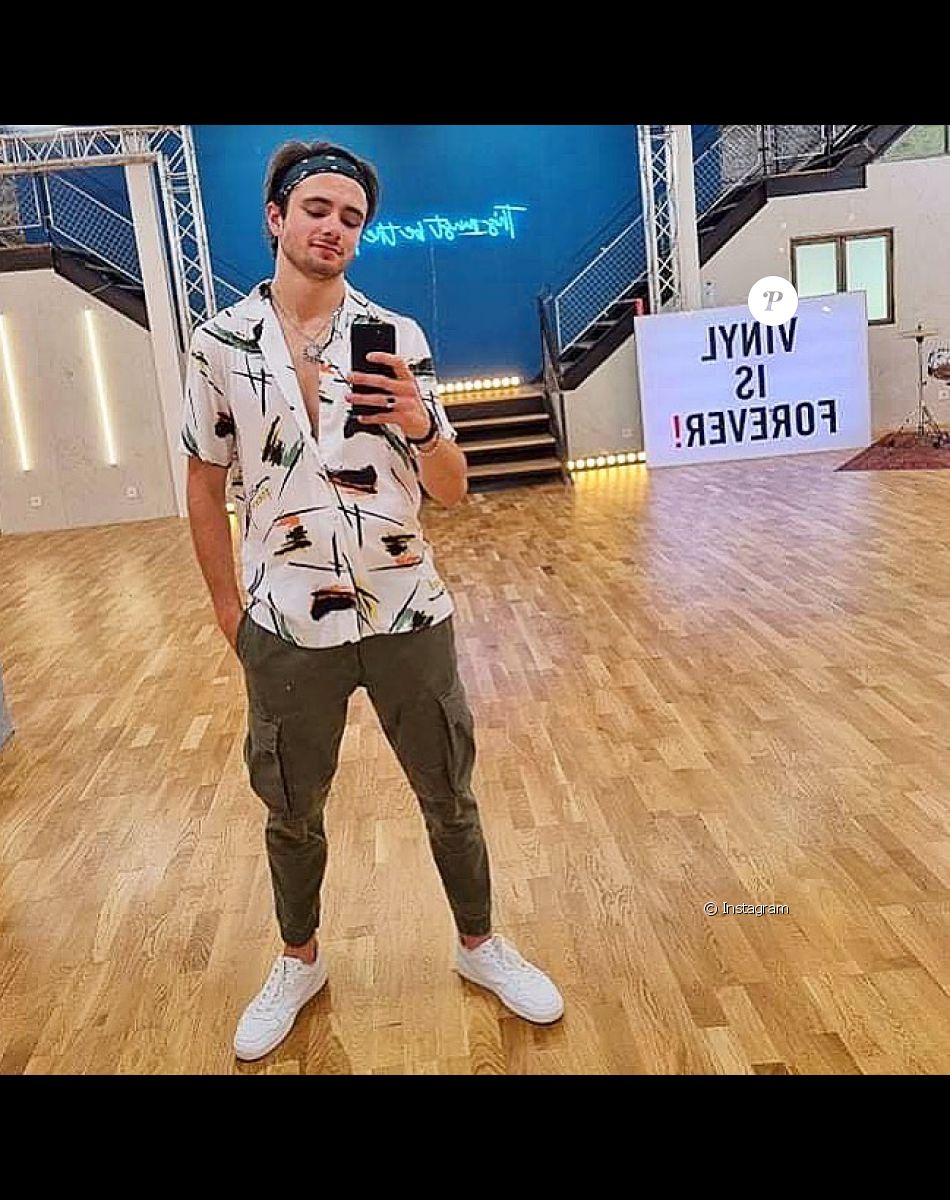 Samuel Texier en salle de répétitions de "Danse avec les stars 2021"