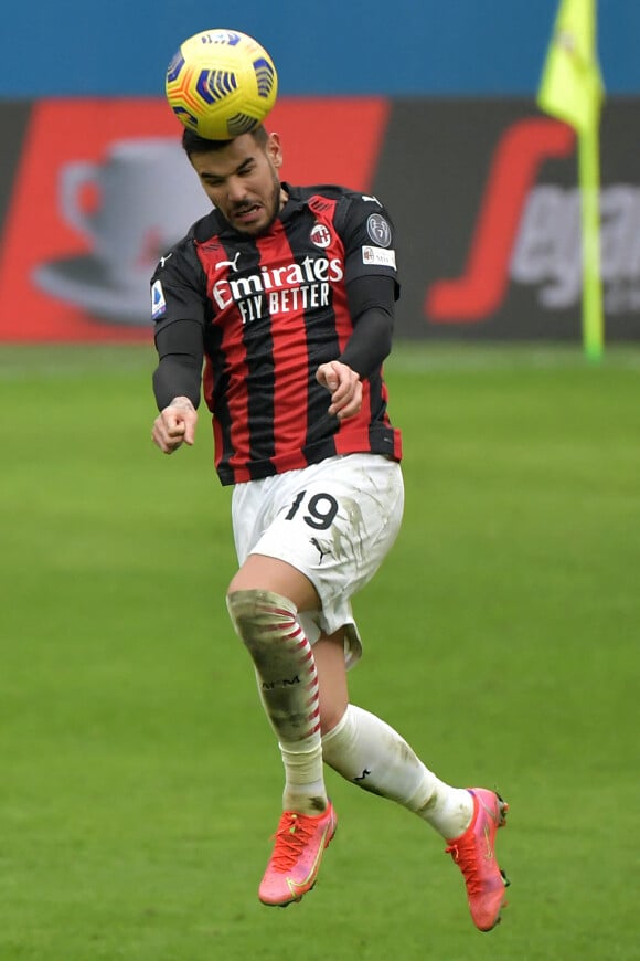 Theo Hernandez - L'Inter de Milan s'impose face au Milan AC (3 - 0) en match de Série A, le 21 février 2021 à Milan.