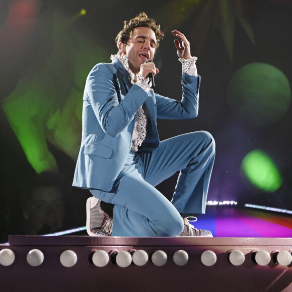 Mika en concert à Padoue en Italie le 1er février 2020. 