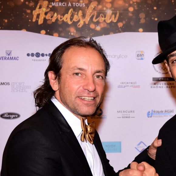 Exclusif - Philippe Candeloro - Soirée caritative Handishow au profit du Handisport chez Paul Bocuse à l'Abbaye de Collonges, le 7 octobre 2021. Parrain de la 9ème édition le patineur artistique Philippe Candeloro et le skieur francais paraplégique Yohann Taberlet. De nombreux sportifs étaient présents à la soirée dont Christophe Lemaitre, le volleyeur Dominique Daquin, le handballeur Guillaume Joli, le cycliste Florian Jouanny et le danseur Hassan El Hajjami, connu sous le nom de Haspop.