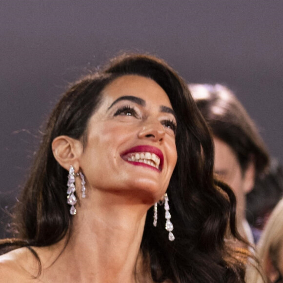 George et Amal Clooney - Première du film "The Tender Bar" lors du 65e Festival du film de Londres (BFI). Le 10 octobre 2021.