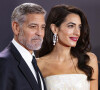 George et Amal Clooney - Première du film "The Tender Bar" lors du 65e Festival du film de Londres (BFI).