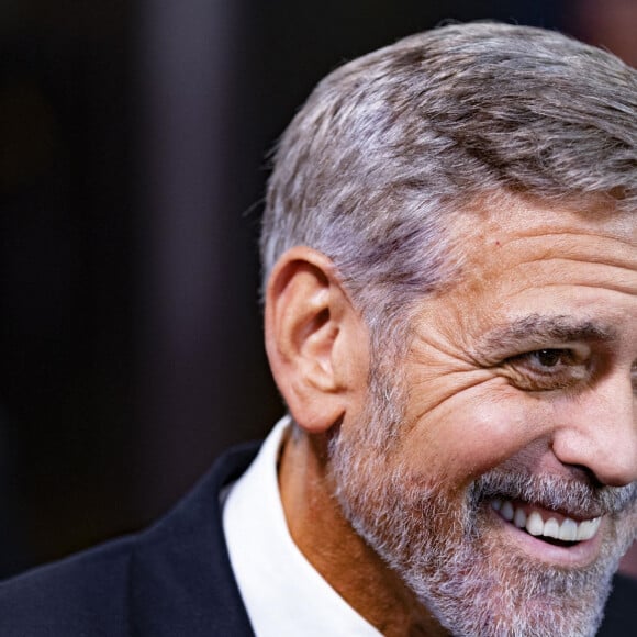 George Clooney - Première du film "The Tender Bar" lors du 65e Festival du film de Londres (BFI). Le 10 octobre 2021.