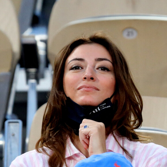 Rachel Legrain-Trapani - People dans les tribunes des Internationaux de France de Tennis de Roland Garros à Paris. Le 9 juin 2021 © Dominique Jacovides / Bestimage