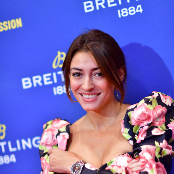 Rachel Legrain-Trapani (Miss France 2007) lors de la soirée de réouverture de la boutique "Breitling", située rue de la Paix. Paris, le 3 octobre 2019. © Rachid Bellak/Bestimage