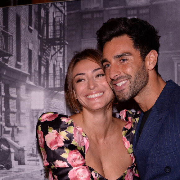 Valentin Léonard et sa compagne Rachel Legrain-Trapani (Miss France 2007) lors de la soirée de réouverture de la boutique "Breitling", située rue de la Paix. Paris, le 3 octobre 2019. © Rachid Bellak/Bestimage