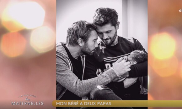Christophe Beaugrand évoque la naissance de son fils Valentin et la mère-porteuse Whitney dans "La Maison des maternelles", le 11 octobre 2021, sur France 2
