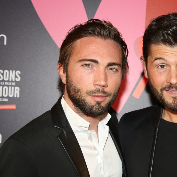 Christophe Beaugrand et son mari Ghislain Gerin lors du gala de charité le grand bal "ParAmour' à l'hôtel de ville de Paris, France, le 14 février 2019. © Denis Guignebourg/Bestimage