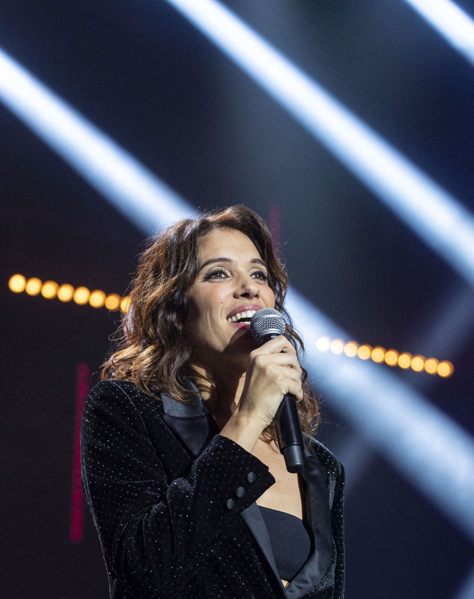 Exclusif - Laurie Cholewa - 10ème édition du concert caritatif "Leurs voix pour l'espoir" au profit de la fondation ARCAD (Aide et recherche en Cancérologie Digestive) et la lutte contre le cancer du pancréas à l'Olympia à Paris le 11 octobre 2021. © Marc Ausset-Lacroix - Pierre Perusseau / Bestimage