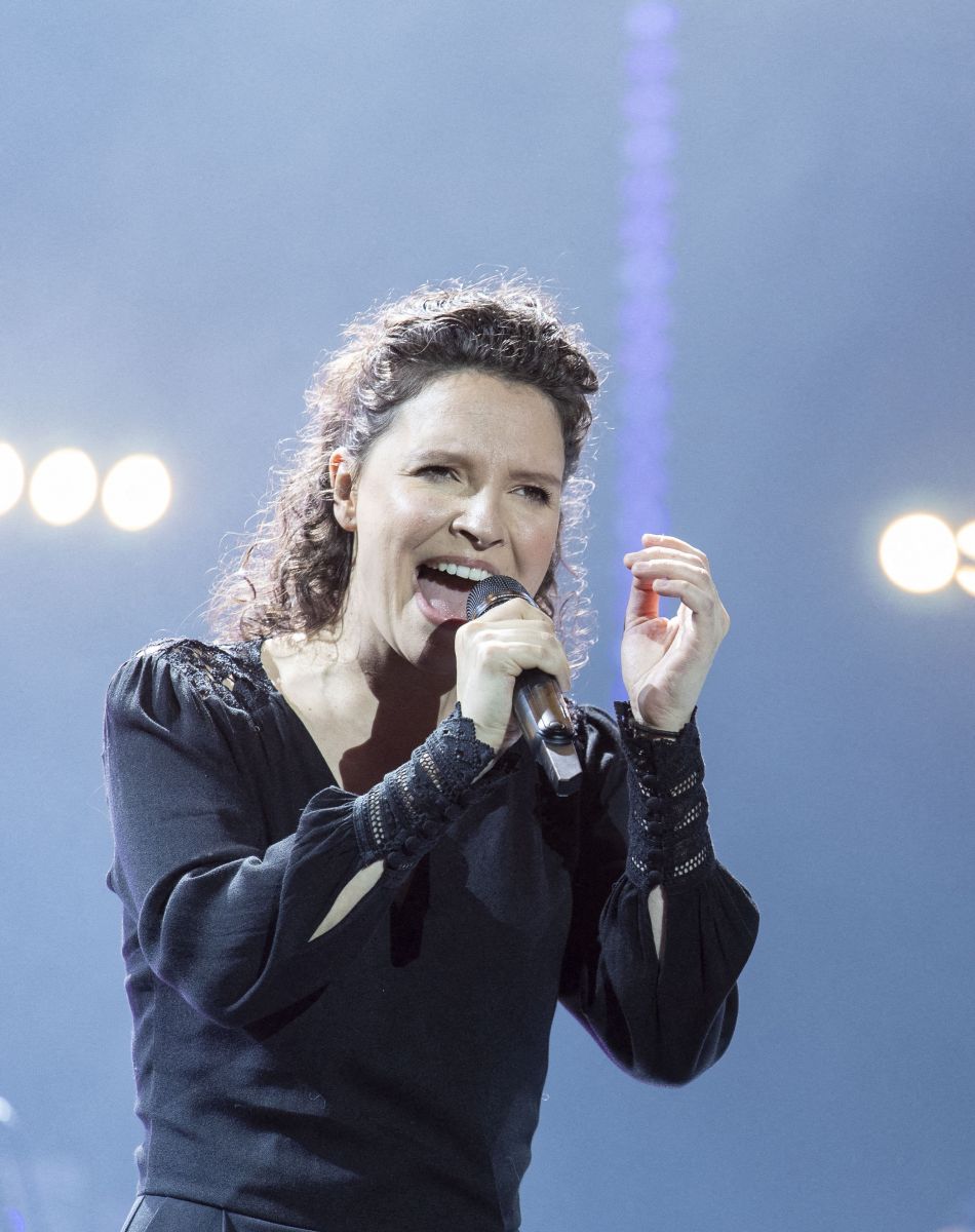 Exclusif - Anne Sila - 10ème édition du concert caritatif "Leurs voix pour l'espoir" au profit de la fondation ARCAD (Aide et recherche en Cancérologie Digestive) et la lutte contre le cancer du pancréas à l'Olympia à Paris le 11 octobre 2021. © Marc Ausset-Lacroix - Pierre Perusseau / Bestimage