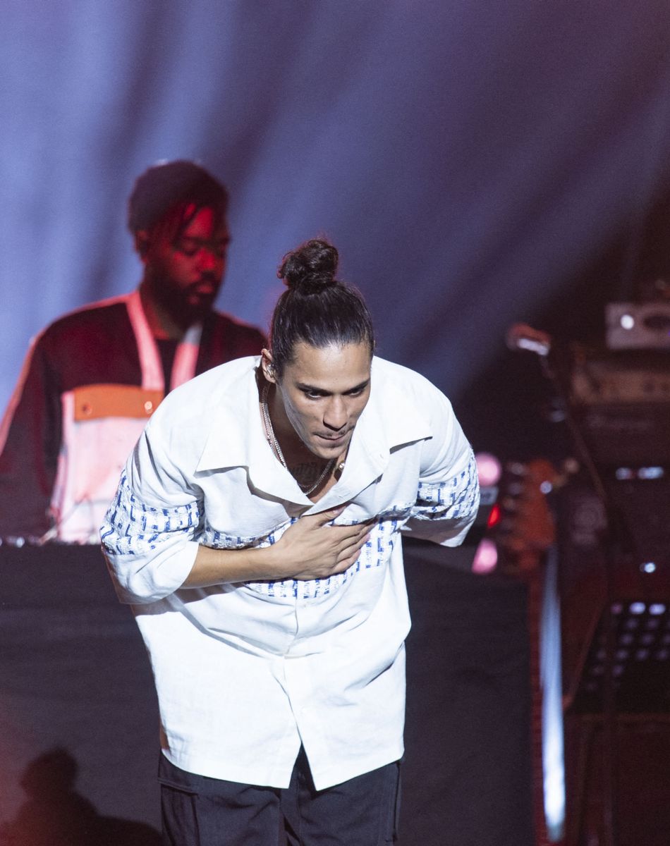 Exclusif - Hatik - 10ème édition du concert caritatif "Leurs voix pour l'espoir" au profit de la fondation ARCAD (Aide et recherche en Cancérologie Digestive) et la lutte contre le cancer du pancréas à l'Olympia à Paris le 11 octobre 2021. © Marc Ausset-Lacroix - Pierre Perusseau / Bestimage