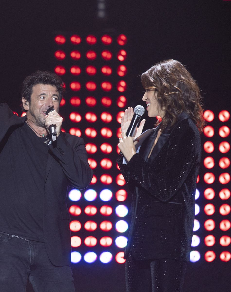 Exclusif - Patrick Bruel, Laurie Cholewa - 10ème édition du concert caritatif "Leurs voix pour l'espoir" au profit de la fondation ARCAD (Aide et recherche en Cancérologie Digestive) et la lutte contre le cancer du pancréas à l'Olympia à Paris le 11 octobre 2021. © Marc Ausset-Lacroix - Pierre Perusseau / Bestimage