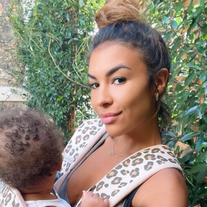Léa Djadja, femme de Black M, et leur fille Sinaa.