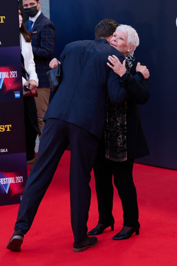 Jamie Dornan et Judi Dench - Première du film "Belfast" lors du Festival du film de Londres (BFI). Le 12 octobre 2021.