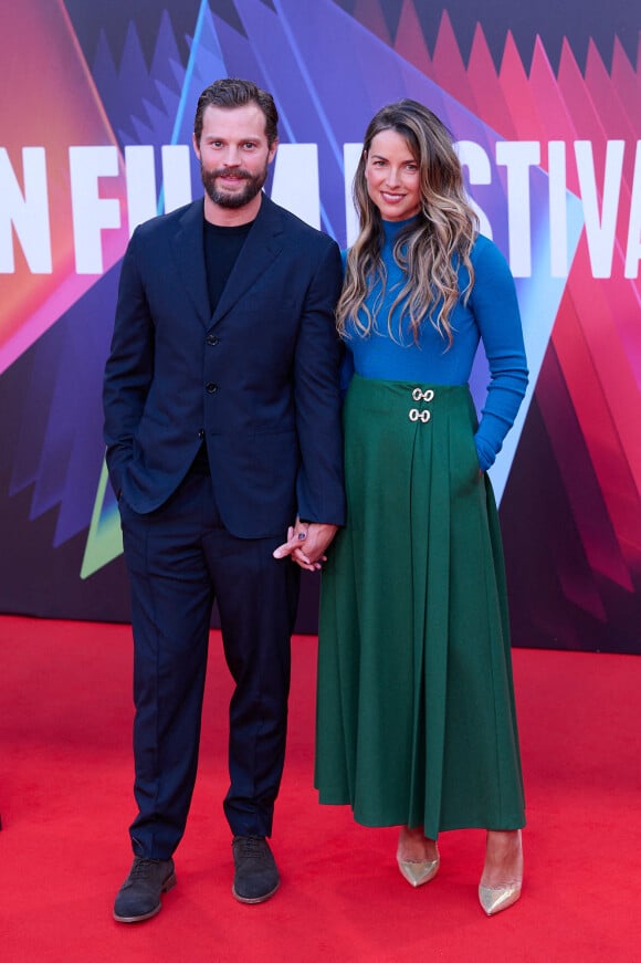 Jamie Dornan et sa femme Amelia Warner - Première du film "Belfast" lors du Festival du film de Londres (BFI).