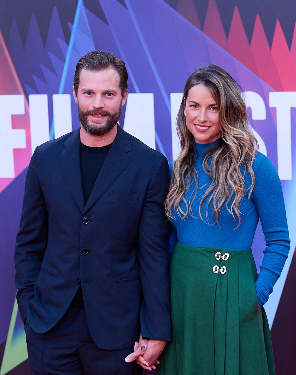 Jamie Dornan et sa femme Amelia Warner - Première du film "Belfast" lors du Festival du film de Londres (BFI).