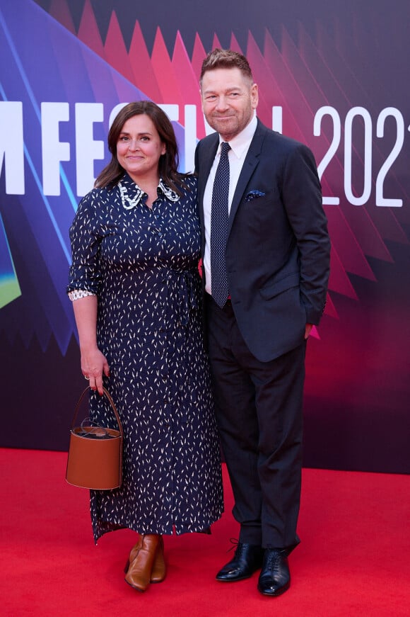 Kenneth Branagh et sa femme Lindsay Brunnock - Première du film "Belfast" lors du Festival du film de Londres (BFI). Le 12 octobre 2021.