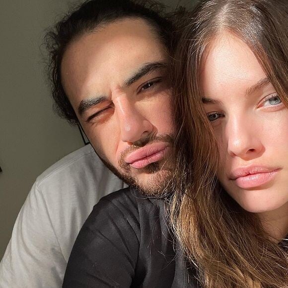 Thylane Blondeau et son fiancé Ben Attal sur Instagram, 2021.