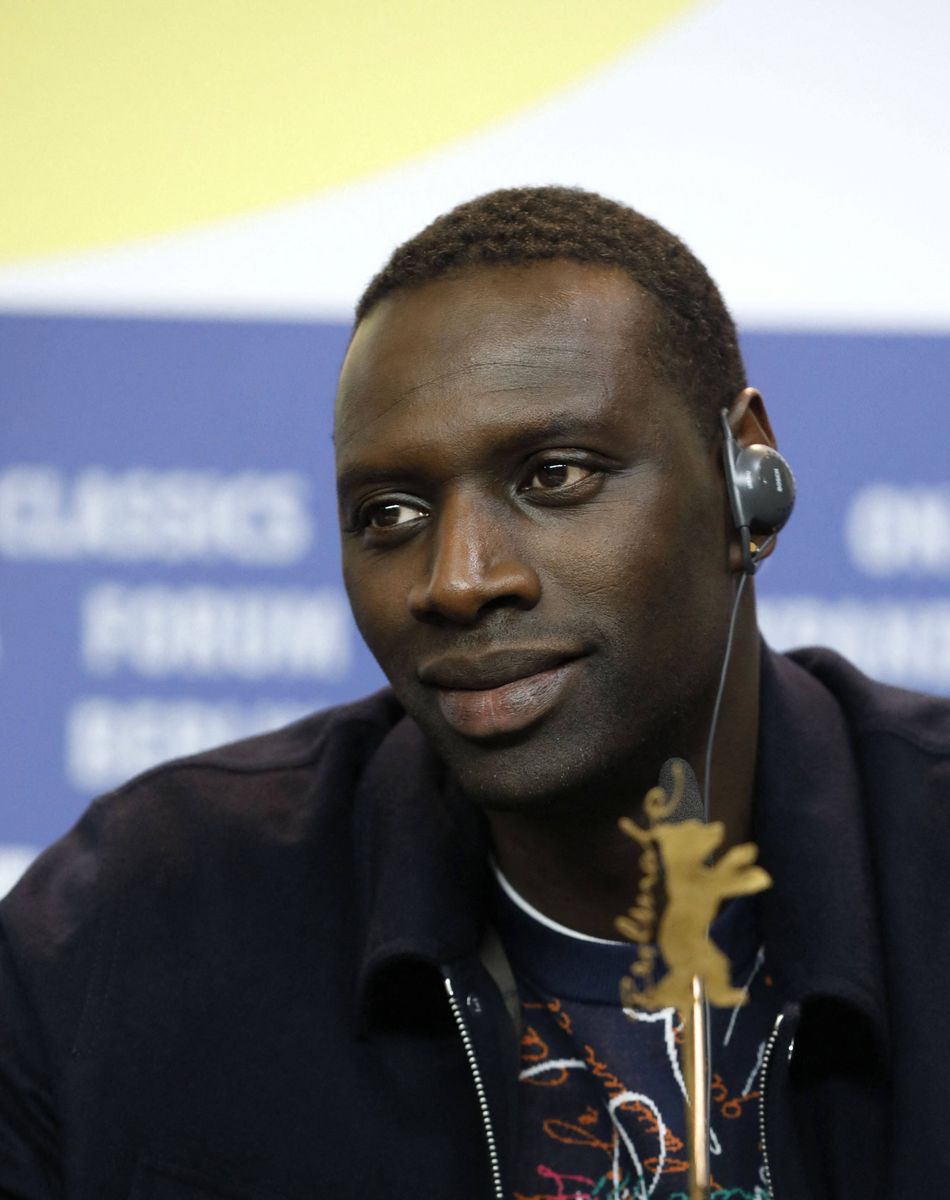 Omar Sy à la conférence de presse du film "Police Night Shift" lors de la 70ème édition du festival international du film de Berlin (La Berlinale 2020), le 28 février 2020.