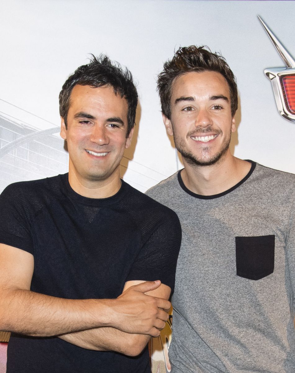 Alex Goude et son ex-mari Romain - Avant-première du film d'animation "Cars" au cinéma Gaumont Champs-Elysées à Paris, France. © Pierre Perusseau/Bestimage