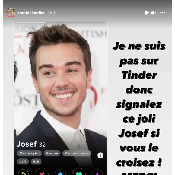 Romain Taillandier, l'ex-mari d'Alex Goude, affiche un faux profil sur Tinder.