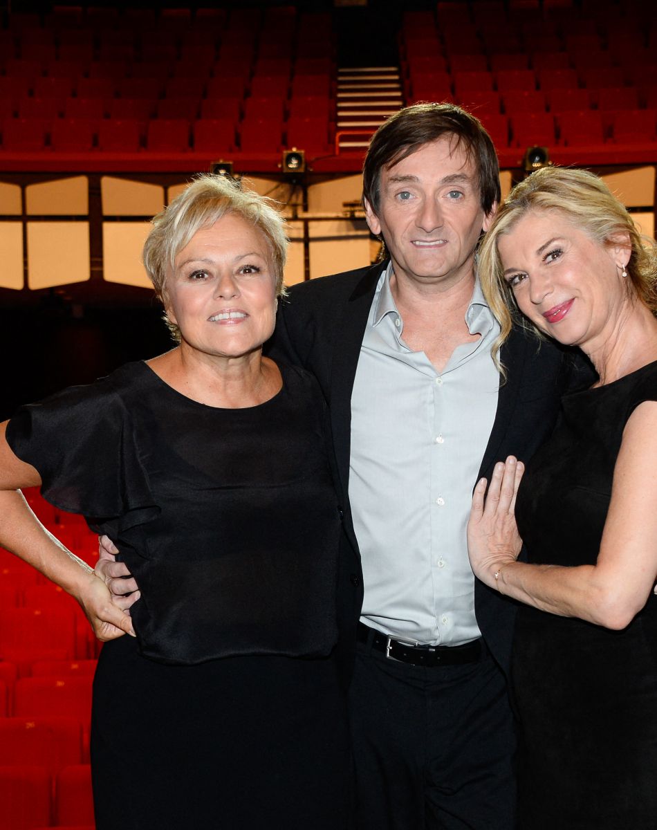 Exclusif - Muriel Robin, Pierre Palmade et Michèle Laroque - Filage de la pièce "Ils s'aiment depuis 20 ans" au théâtre de Champagne de Troyes. Le 31 août 2016 © Coadic Guirec / Bestimage